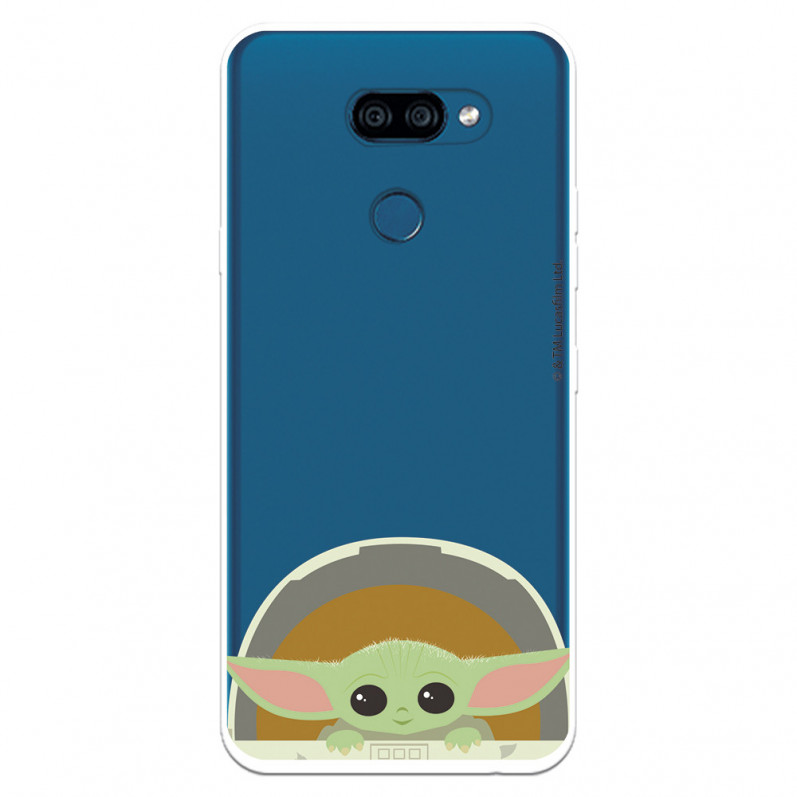 Funda para LG K40S Oficial de Star Wars Baby Yoda Sonrisas - The Mandalorian