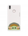 Funda para Bq Aquaris X Pro Oficial de Star Wars Baby Yoda Sonrisas - The Mandalorian