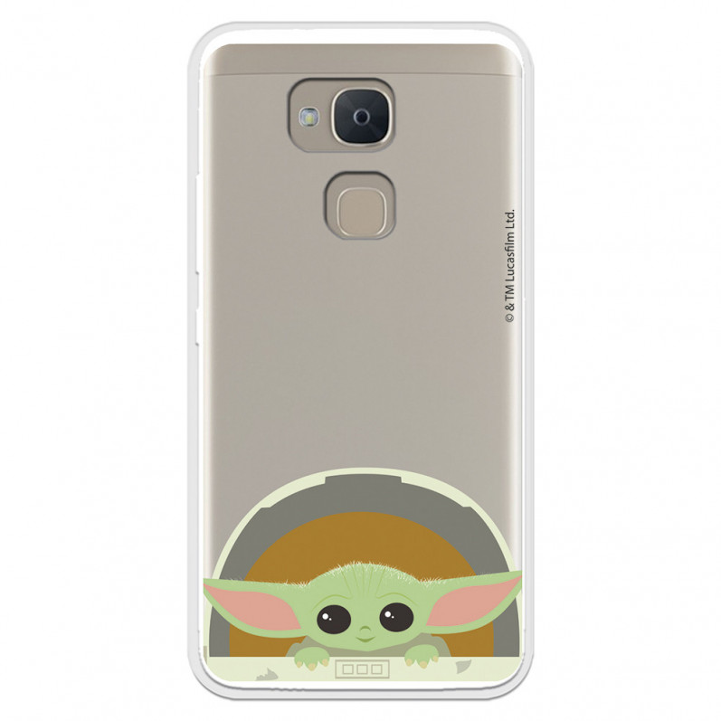 Funda para Bq Aquaris Vs Plus Oficial de Star Wars Baby Yoda Sonrisas - The Mandalorian