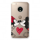 Carcasa Oficial Mikey Y Minnie Beso Clear para Motorola Moto G5 Plus- La Casa de las Carcasas