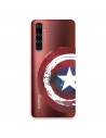 Funda para Realme X50 Pro Oficial de Marvel Capitán América Escudo Transparente - Marvel