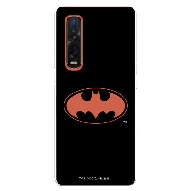 Funda para Oppo Find X2 Pro Oficial de DC Comics Batman Logo Transparente - DC Comics