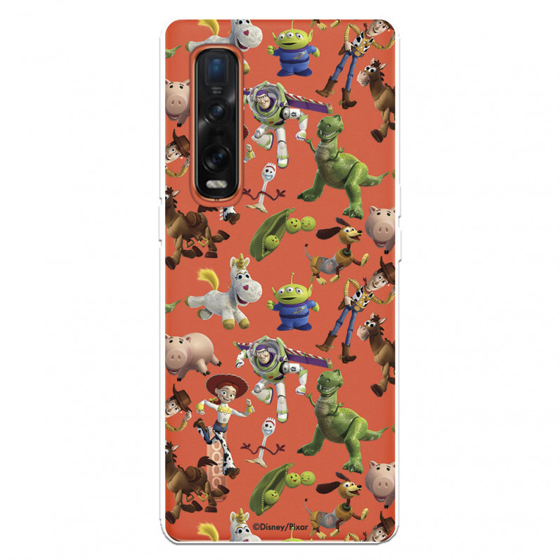 Funda para Oppo Find X2 Pro Oficial de Disney Muñecos Toy Story Siluetas - Toy Story