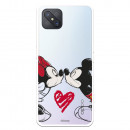 Funda para Oppo Reno 4Z Oficial de Disney Mickey y Minnie Beso - Clásicos Disney