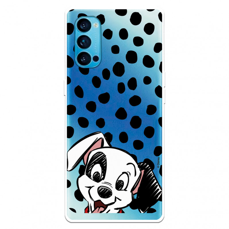 Funda para Oppo Reno 4 Oficial de Disney Cachorro Manchas - 101 Dálmatas