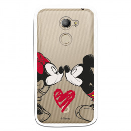 Carcasa Oficial Mikey Y Minnie Beso Clear para Vodafone Smart N8- La Casa de las Carcasas