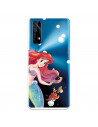 Funda para Realme 7 Oficial de Disney Ariel y Sebastián Burbujas - La Sirenita