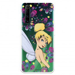 Funda para Realme X50 Oficial de Disney Campanilla Flores - Peter Pan