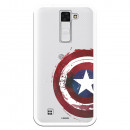 Carcasa Oficial Escudo Capitan America para LG K8- La Casa de las Carcasas