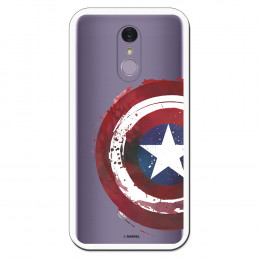 Carcasa Oficial Escudo Capitan America para LG Q7- La Casa de las Carcasas