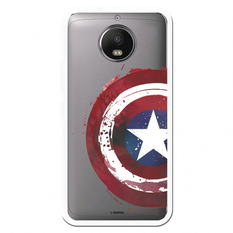 Carcasa Oficial Escudo Capitan America para Motorola Moto G5S Plus- La Casa de las Carcasas