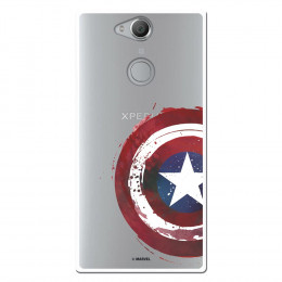 Carcasa Oficial Escudo Capitan America para Sony Xperia XA2- La Casa de las Carcasas