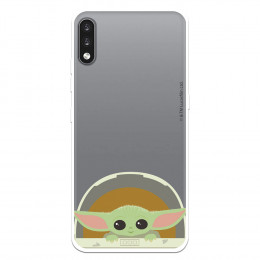 Funda para LG K22 Oficial de Star Wars Baby Yoda Sonrisas - The Mandalorian