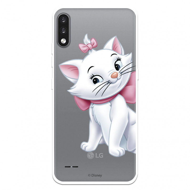 Funda para LG K22 Oficial de Disney Marie Silueta - Los Aristogatos