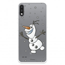 Funda para LG K22 Oficial de Disney Olaf Transparente - Frozen