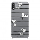 Funda para LG K22 Oficial de Peanuts Snoopy rayas - Snoopy