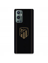 Atlético de Madrid OnePlus 9 Pro Case Gold Crest Black Background - Official Atlético de Madrid License