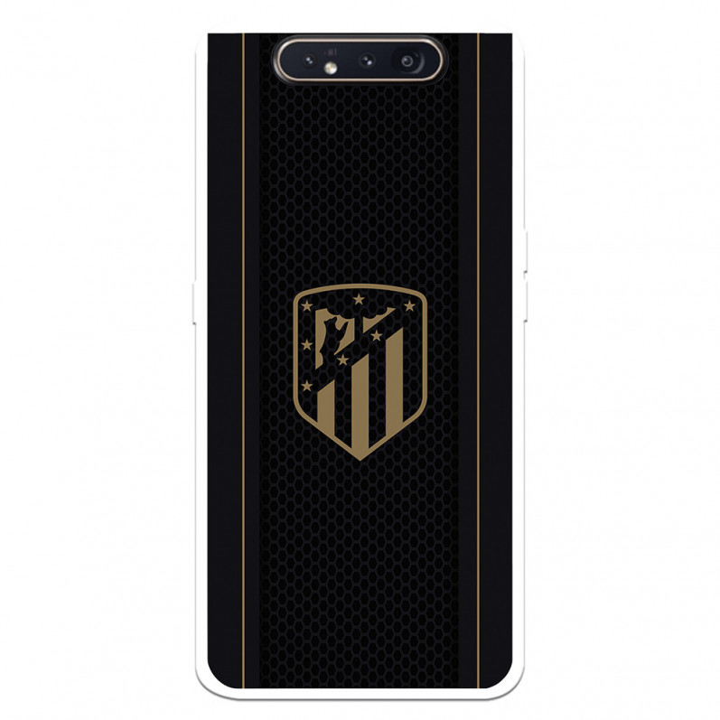 Atlético de Madrid Case for Samsung Galaxy A80 Gold Crest Black Background - Official Licensed Atlético de Madrid