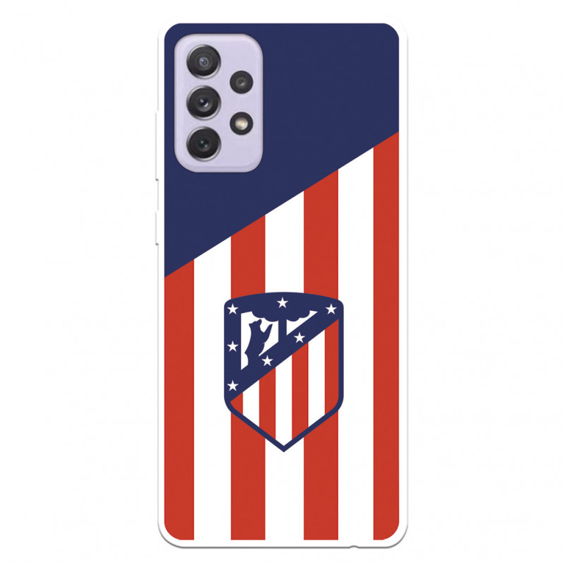 Atlético de Madrid Samsung Galaxy A72 5G Case Crest Atletico Backdrop - Atlético de Madrid Official License