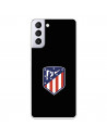 Atlético de Madrid Crest Black Background Samsung Galaxy S21 Plus Case - Official Atlético de Madrid License