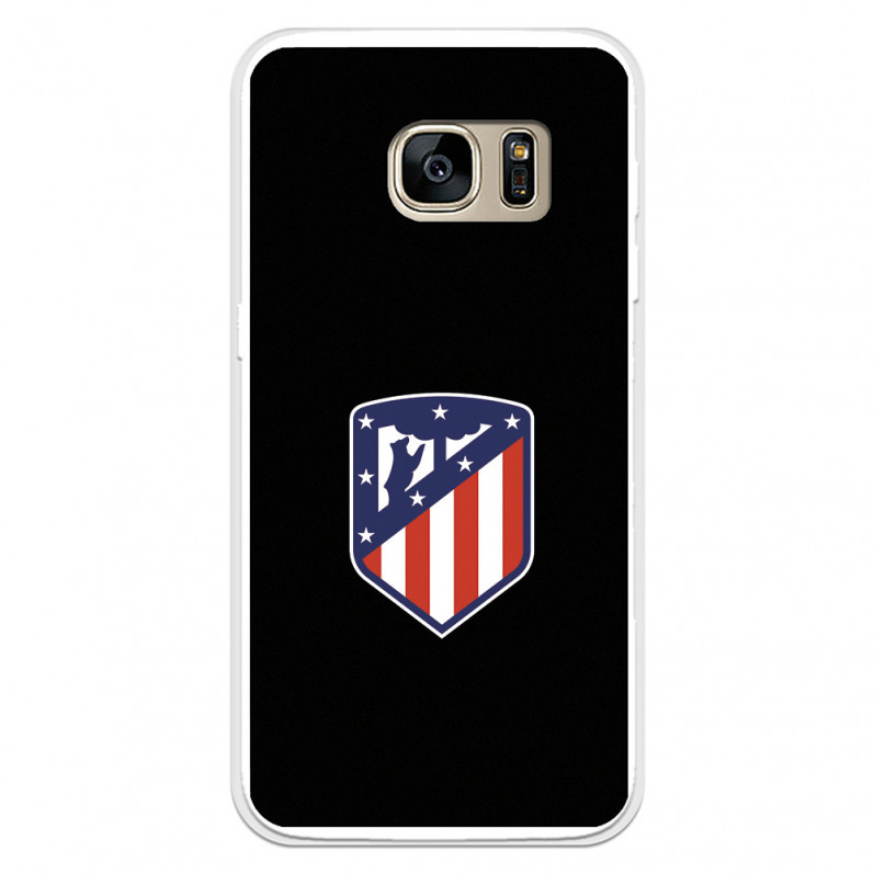 Atlético de Madrid Crest Black Background Samsung Galaxy S7 Case - Official Atlético de Madrid License