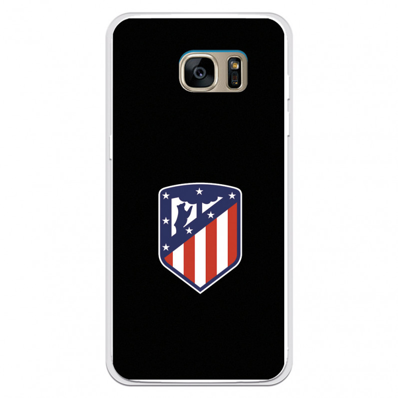 Atlético de Madrid Crest Black Background Samsung Galaxy S7 Edge Case - Official Atlético de Madrid License