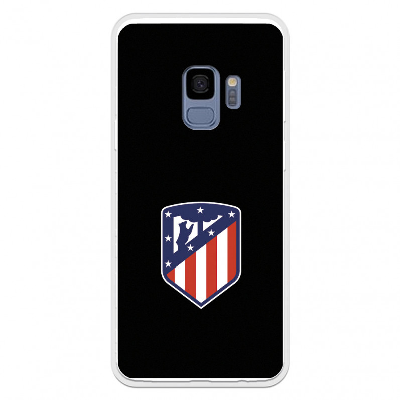 Atlético de Madrid Crest Black Background Samsung Galaxy S9 Case - Official Atlético de Madrid License