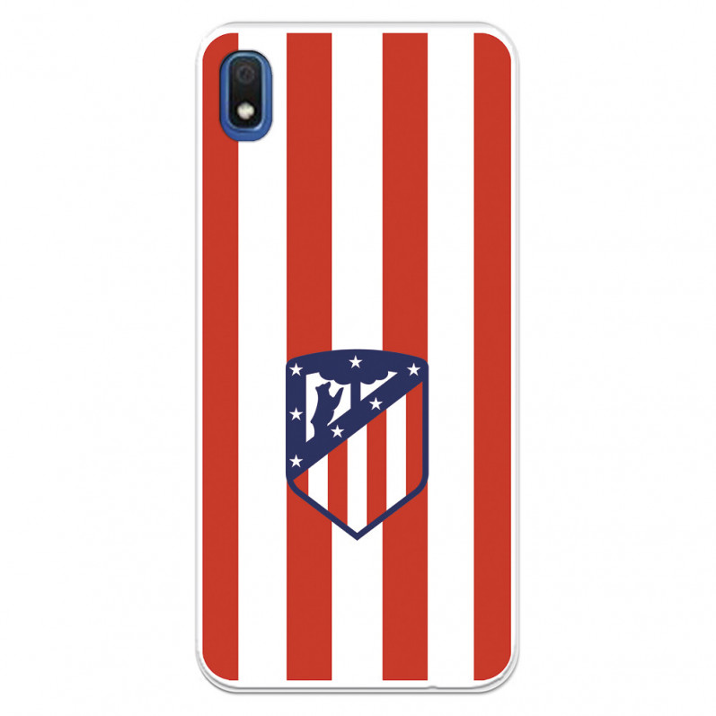 Atlético de Madrid Red and White Crest Samsung Galaxy A10 Case - Official Atlético de Madrid License