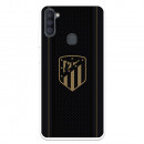 Atlético de Madrid Gold Crest Black Background Samsung Galaxy A11 Case - Official Atlético de Madrid License