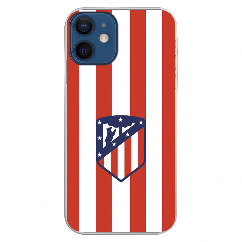 Atlético de Madrid Red and White Crest iPhone 12 Mini Case - Official Atlético de Madrid License