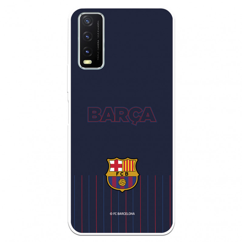 Case for VIVO Y20S FC Barcelona Barsa Blue Background - FC Barcelona Official License