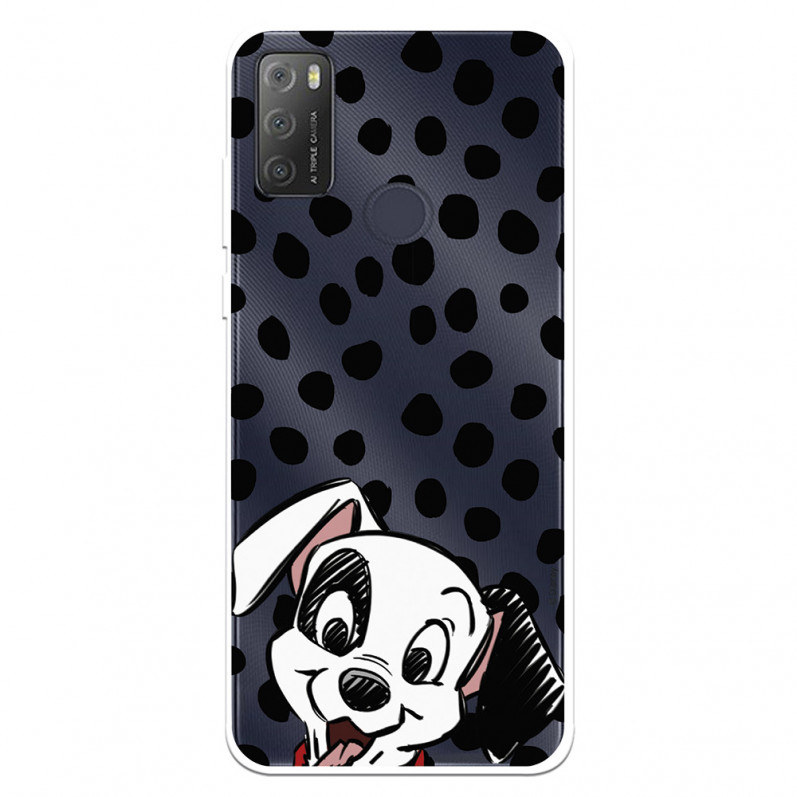 Funda para Alcatel 1S 2021 Oficial de Disney Cachorro Manchas - 101 Dálmatas