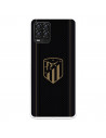 Funda para Realme 8 Pro del Atleti Escudo Dorado Fondo Negro - Licencia Oficial Atlético de Madrid