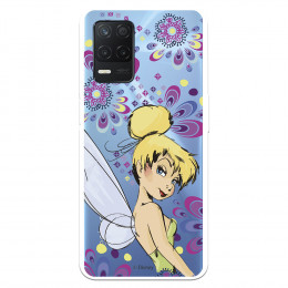 Funda para Realme 8 5G Oficial de Disney Campanilla Flores - Peter Pan