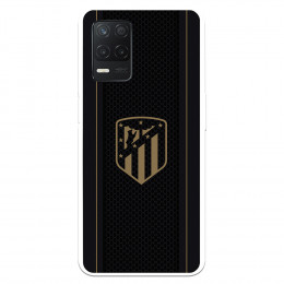 Funda para Realme 8 5G del Atleti Escudo Dorado Fondo Negro - Licencia Oficial Atlético de Madrid