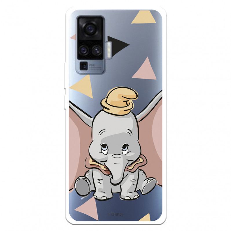 Funda para Vivo X51 Oficial de Disney Dumbo Silueta Transparente - Dumbo