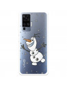 Funda para Vivo X51 Oficial de Disney Olaf Transparente - Frozen