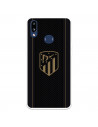 Funda para Samsung Galaxy A10s del Atleti Escudo Dorado Fondo Negro - Licencia Oficial Atlético de Madrid