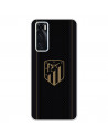 Funda para Vivo Y70 del Atleti Escudo Dorado Fondo Negro - Licencia Oficial Atlético de Madrid