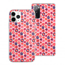 Pink and Lila Floral Print...