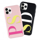 Ultra Soft Case with Initial in Vertical MultiColor - Limited Edition